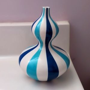 Jonathan Adler Happy Chic blue striped vase
